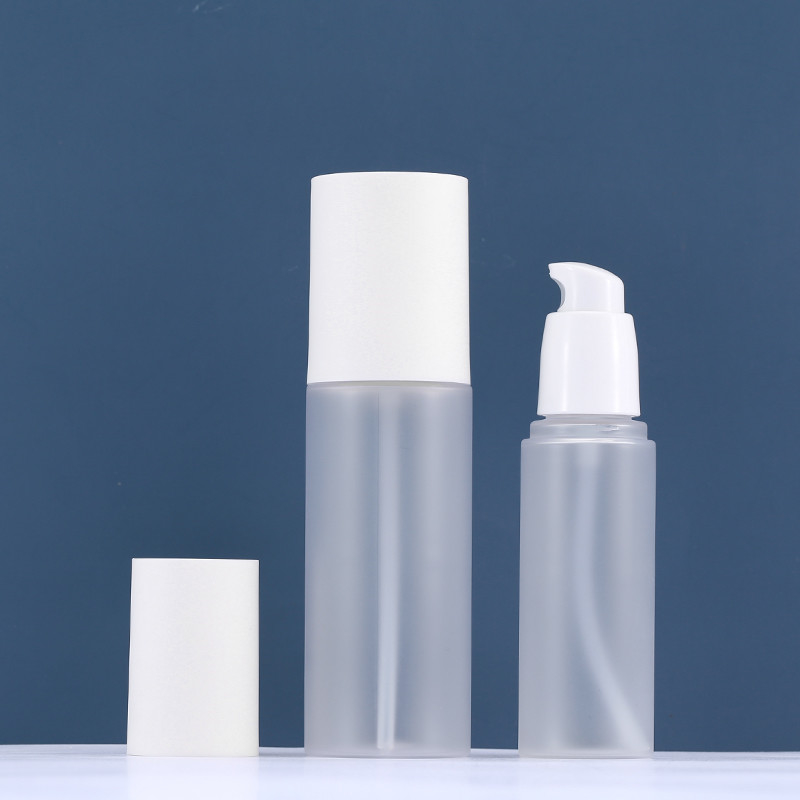 Matte Frosted Lotion Airless Bottles Cosmetic Packaging SGS MSDS