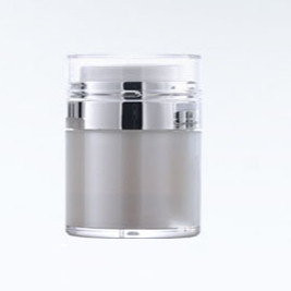 OEM ODM White Acrylic Airless Pump Cream Jar 15g 30g 50g